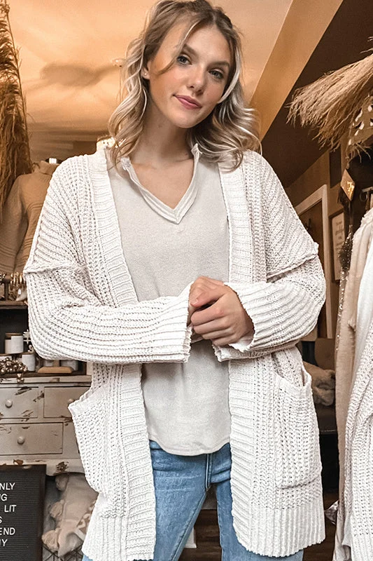 Beth Cream Cardigan Luxurious Women's High -  end