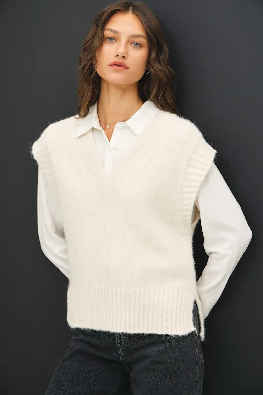 Classic Sweater Vest Luxurious Women's High -  end