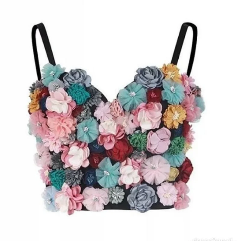 Yoli Floral Bustier Top Athletic Women's 