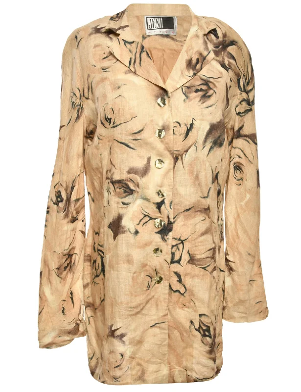 Floral Pattern Jacket - M Country