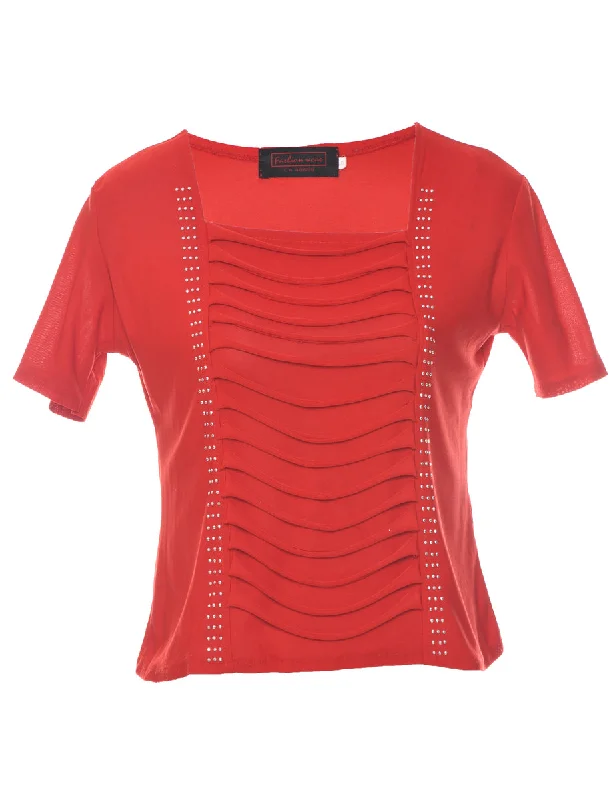 Red Top - S Traditional Women's Wool