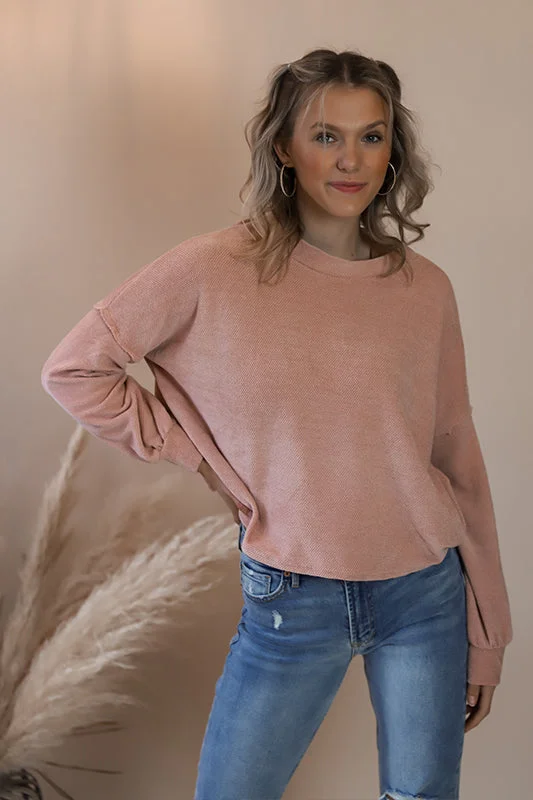 Georgia Blush Balloon Sleeve Blouse Refined Women's Hand - crafted