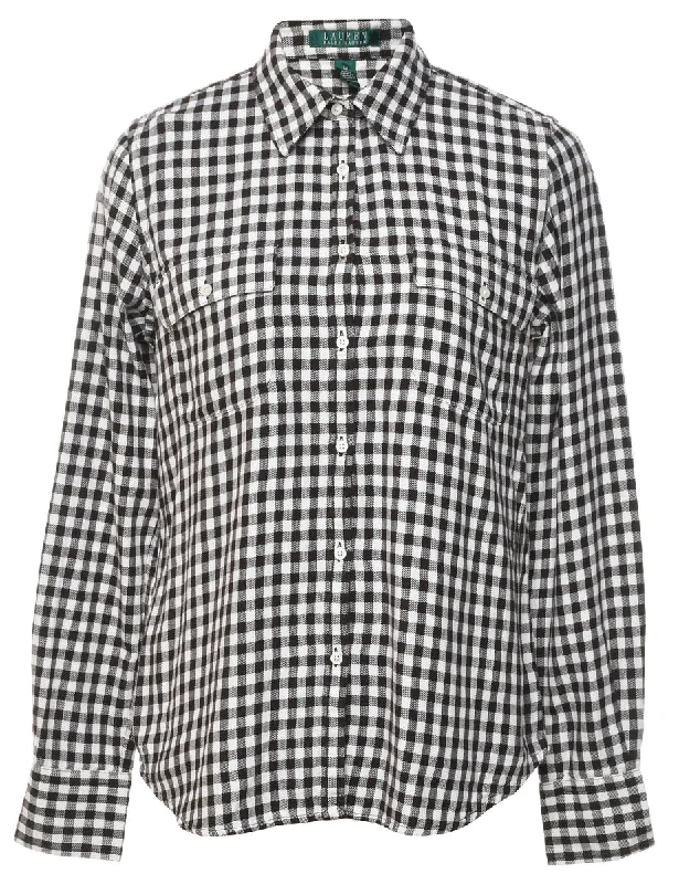 Ralph Lauren Checked Shirt - M Practical Women's Quick - dry