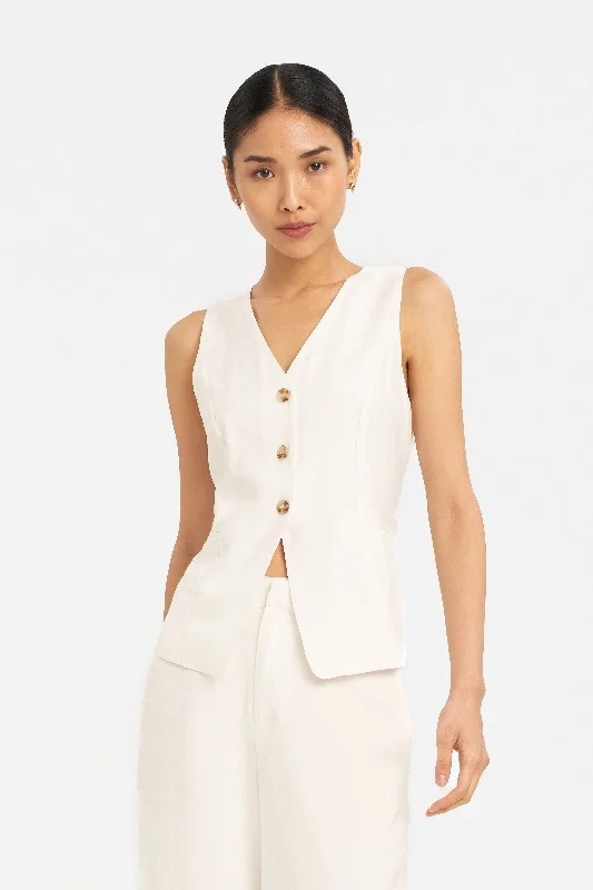[Backorder] Kyla Tailored V-Neck Vest Top Dynamic Women's High - energy