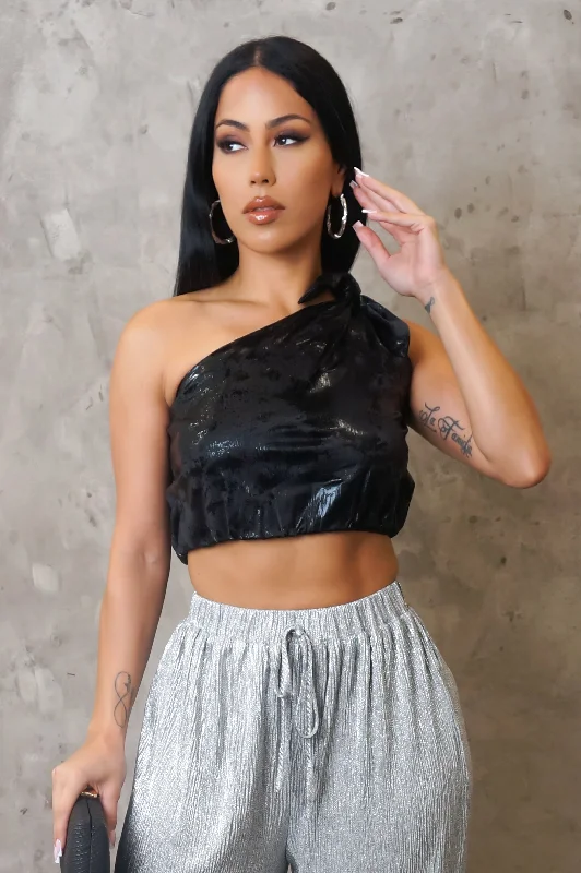 Dolce Love Top- Silver Sophisticated Women's Tailored