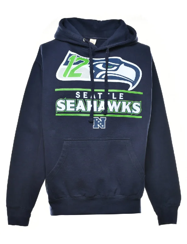 Seattle Seahawks Printed Hoodie - S Dynamic Women's High - energy