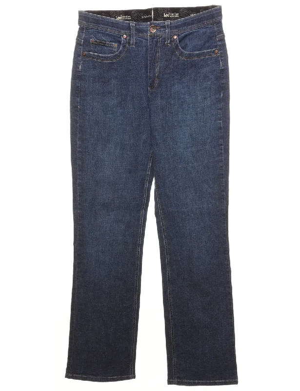 Stretchy Lee Jeans - W30 L32 Classic Women's Pin - striped
