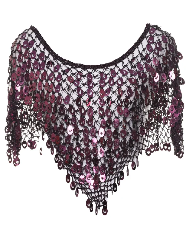Sequined Evening Top - S Business