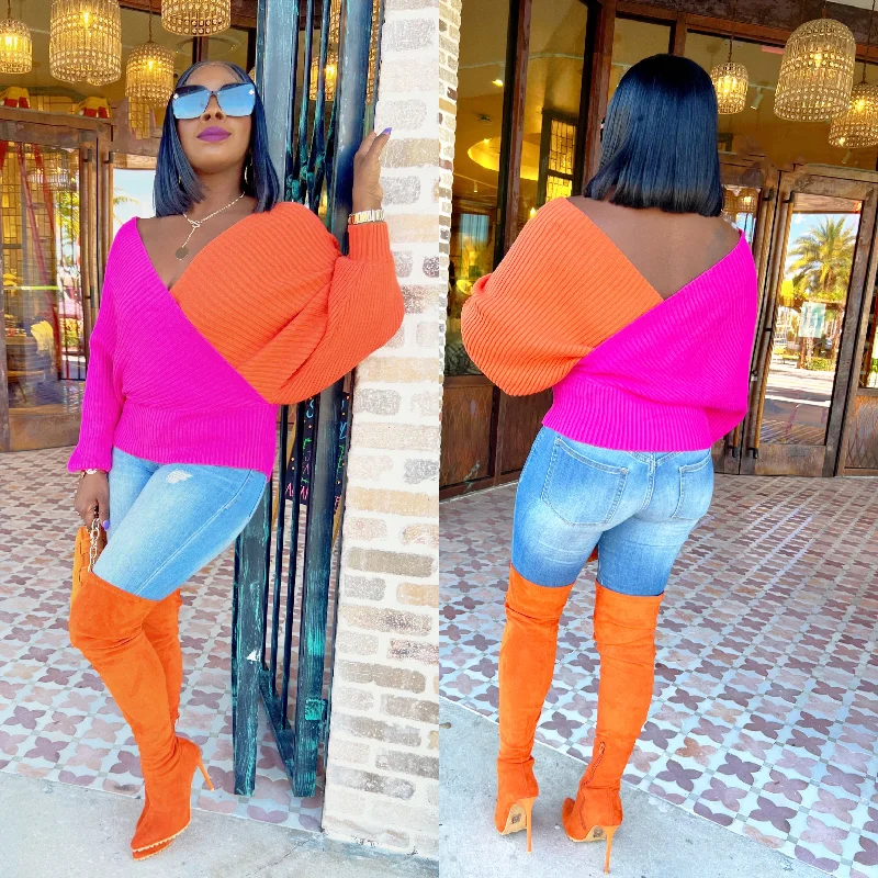 Judene Two Tone Sweater Women