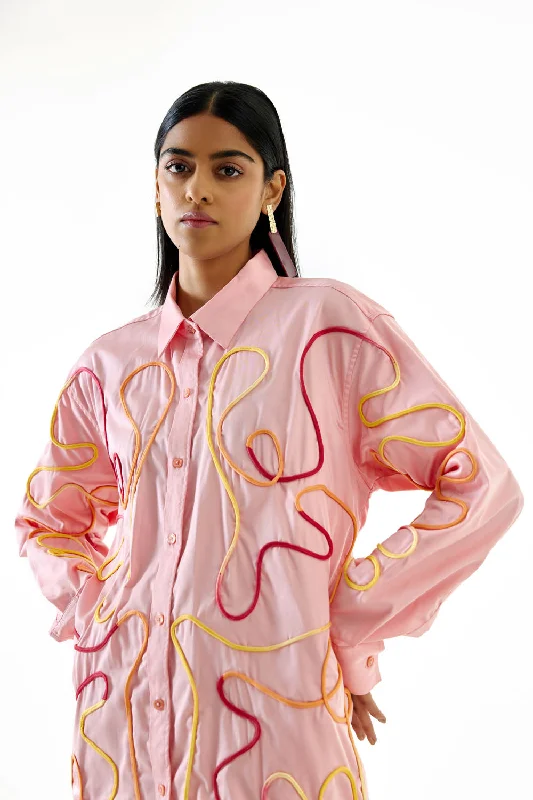 Abstract Detailed Shirt Sustainable Organic