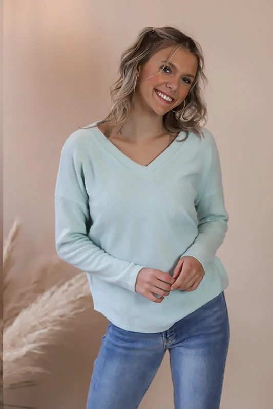Farrah Mint Blouse Classic Women's Tweed