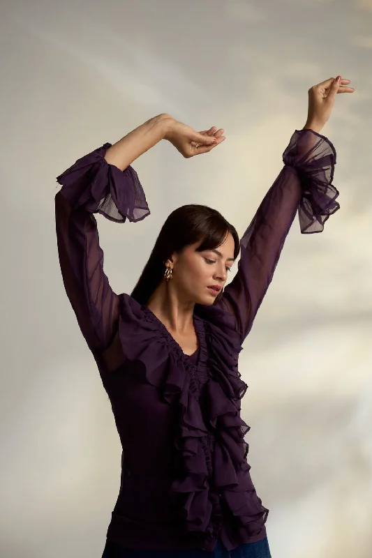 Ruffled Shirt Youthful Women's Anime - inspired