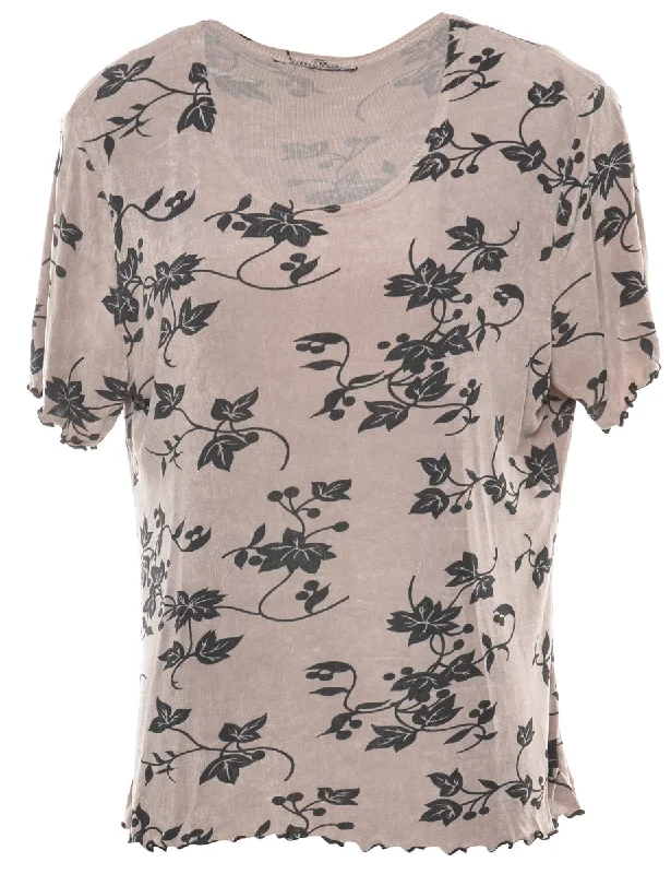 Floral Top - L Modern Women's 