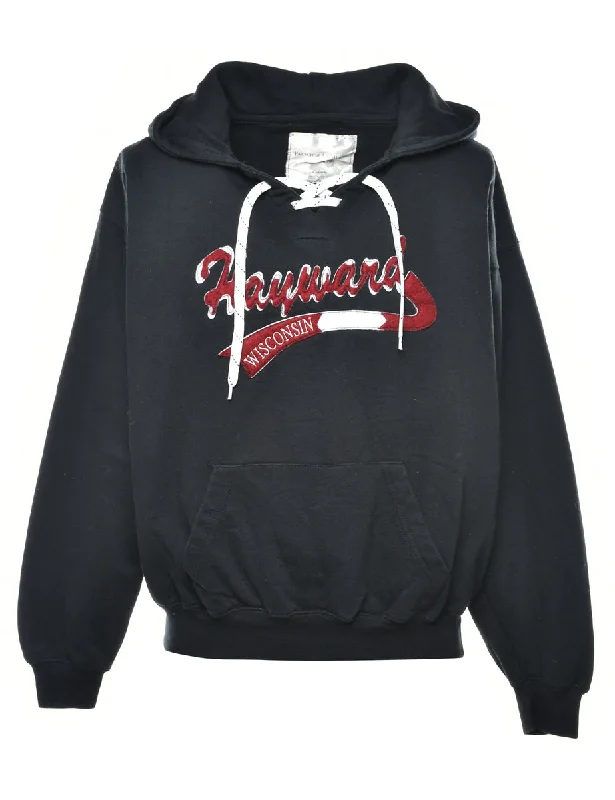 Wisconsin Printed Hoodie - S Edgy Women's Punk