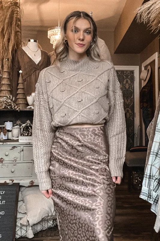 Poppy Mocha Sweater Confident Women's High - fashion