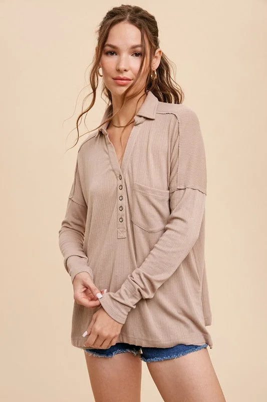 Lexi Collared Blouse Geometric