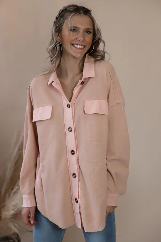 Sophie Pink Thermal Jacket Contemporary 