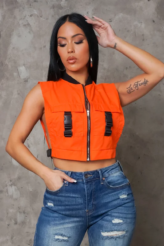 Sweet Escape Top - Orange Traditional Women's Wool