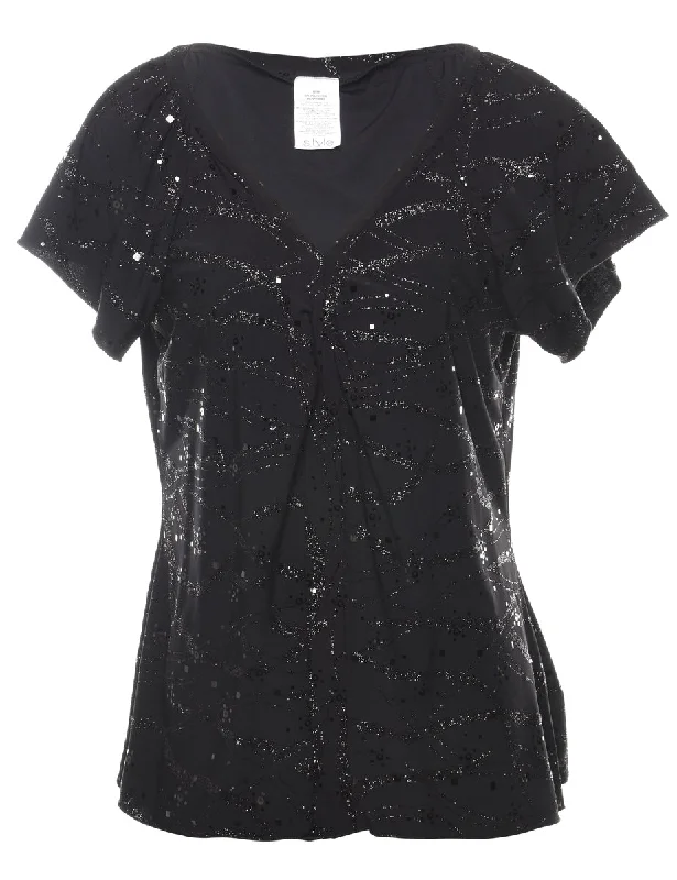 Black Evening Top - M Vacation
