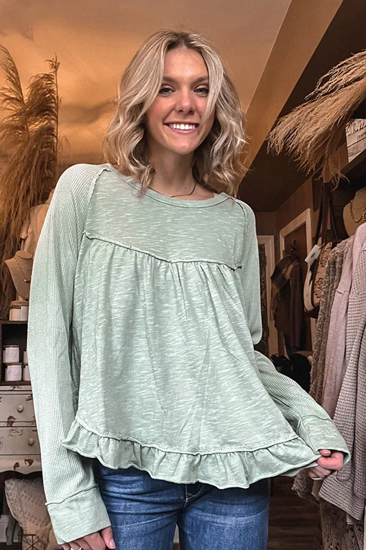 Katie Sage Blouse Cool Women's Distressed