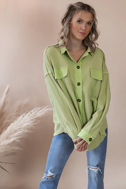 Sophie Pear Thermal Shacket garde