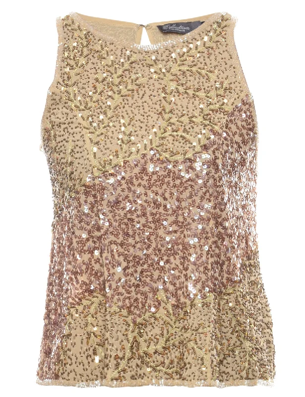 Beaded Party Top - S Youthful Women's Pop