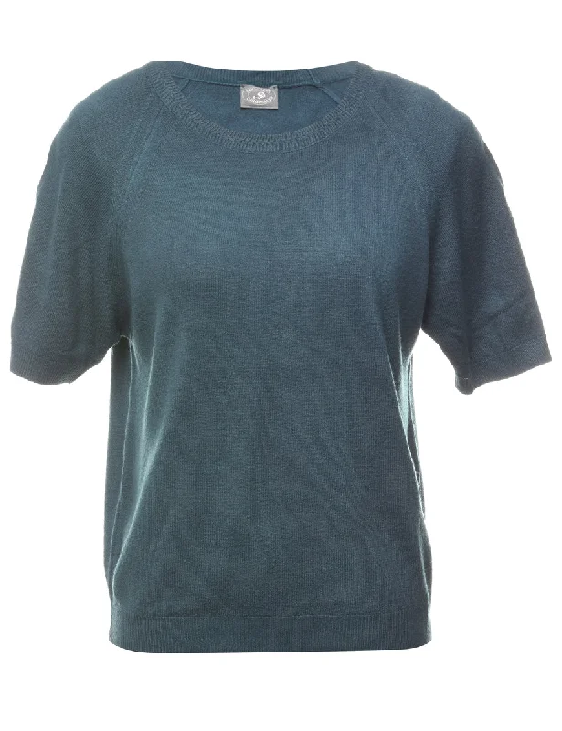 Dark Green Jumper - L Trendy Women's 