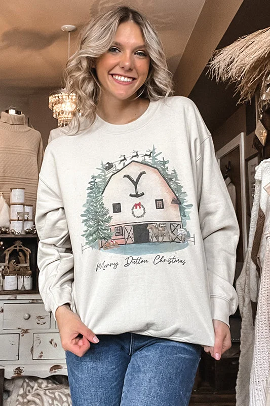 Merry Dutton Christmas Sweatshirt Elegant Women's 