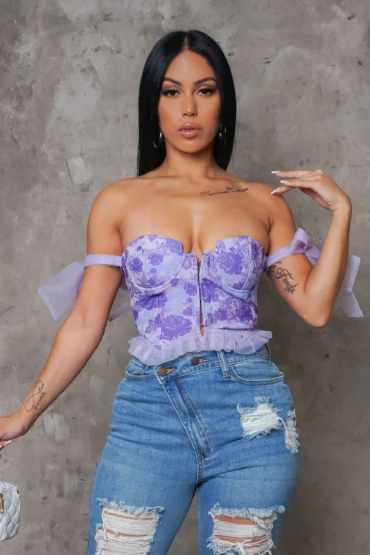 Love To Lose You Crop Top - Lavender Refined Women's Classic 