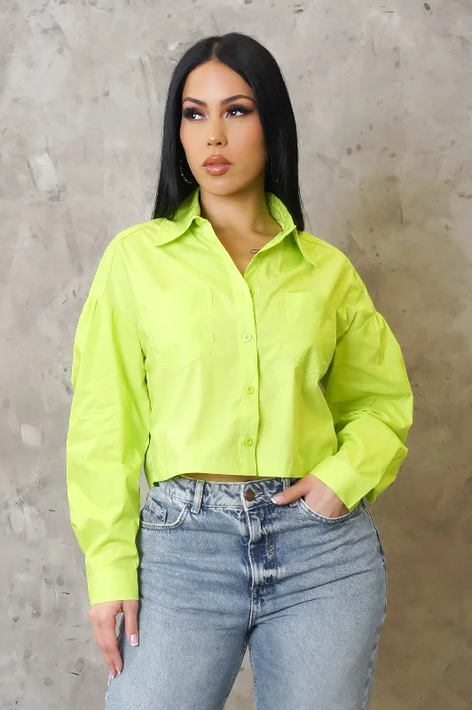 Use To This Crop Top - Green Country