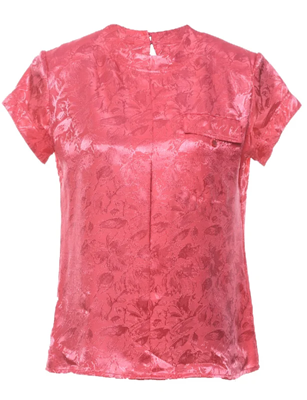 Jacquard Top - M Feminine Women's Style 