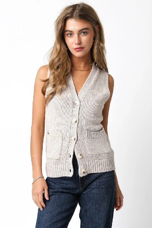 All IN Sweater Vest More Colors Relaxed Women's Beachy