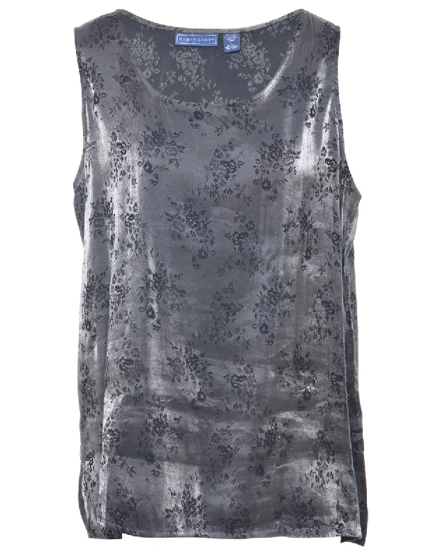 Karen Scott Evening Top - L Sharp Women's Italian