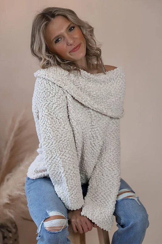 Tori Cowl Neck Sweater Geometric