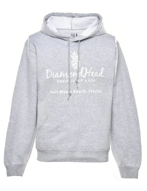 Fort Myers Beach Printed Hoodie - S Feminine Women's Soft 