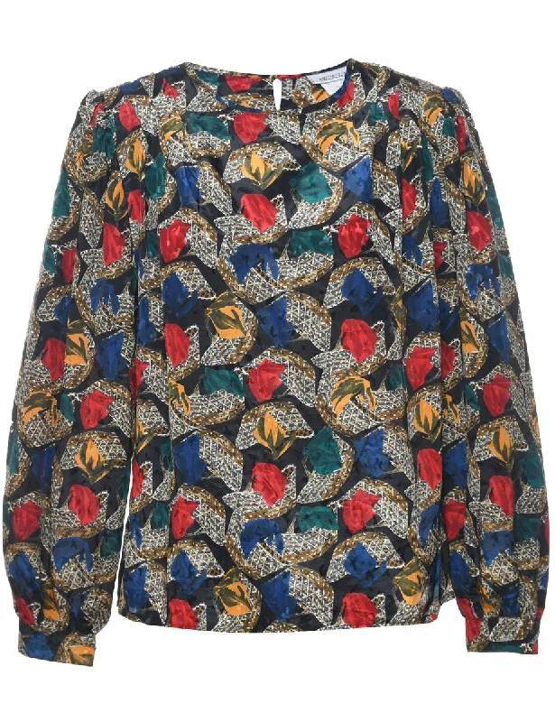 Nicola Printed Top - L Streetwear Style for 