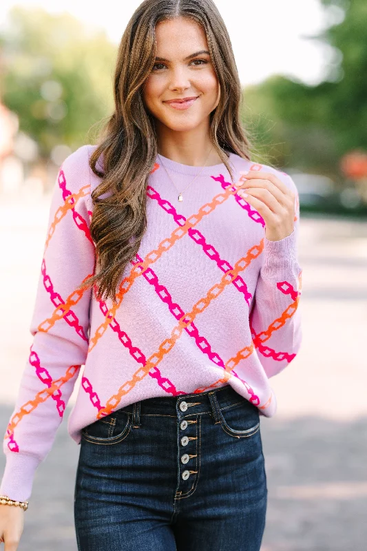 THML: This Is The Day Lilac Purple Sweater Cozy Women's Winter
