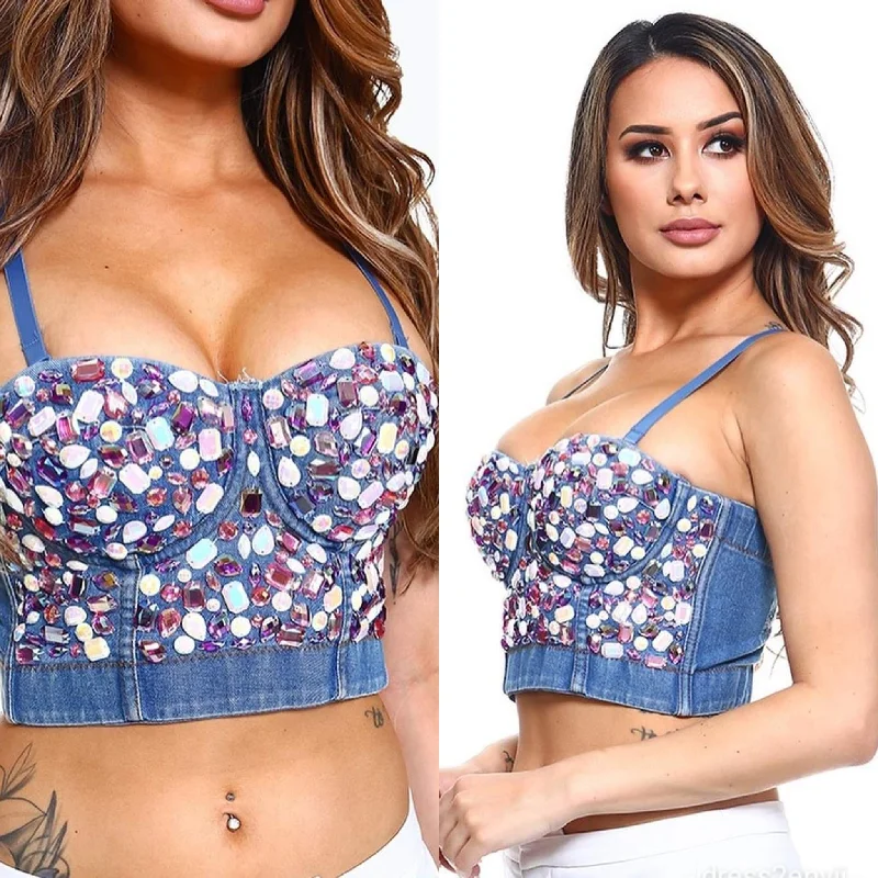 Rachel Bustier Top Vintage Women's 1970S 