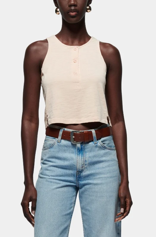 Bree Tank With Contrast Inset Monochromatic Office Style