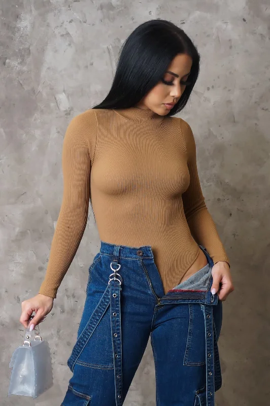 Day To Day Bodysuit - Taupe Sophisticated Women's 