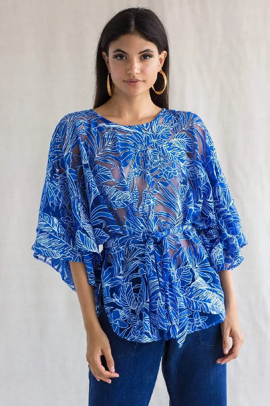 Akiko Top - Santorini Palm Bold Women's Animal Print