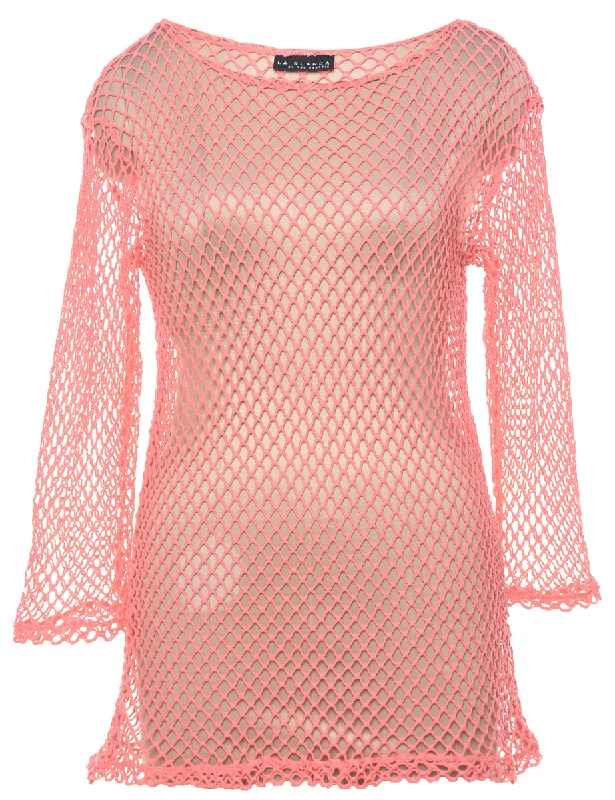 Sheer Effect Pale Pink Top - M purpose