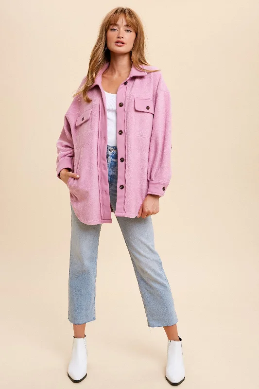 Raspberry Sorbet Shacket Sophisticated Women's 