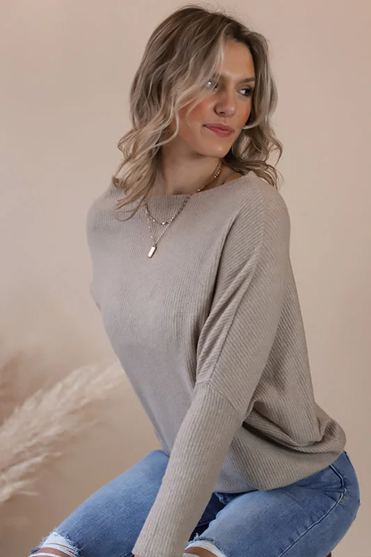 Billie Taupe Blouse Refined Women's Classic 