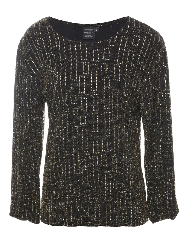 Sparkly Evening Top - L Trendy Women's Oversized