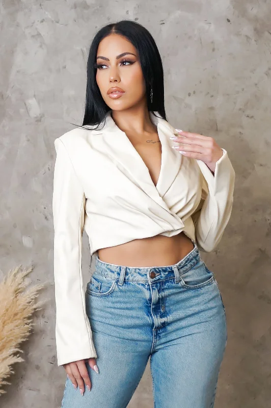 Pillow Talk Jacket - Ivory Relaxed Women's 