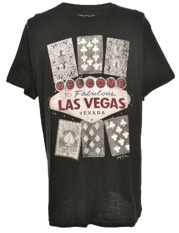 Las Vegas Printed T-shirt - L Artistic Women's Avant - 