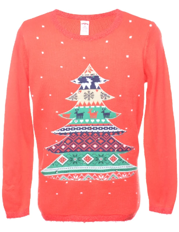 Christmas Tree Design Jumper - XL Australian Beach