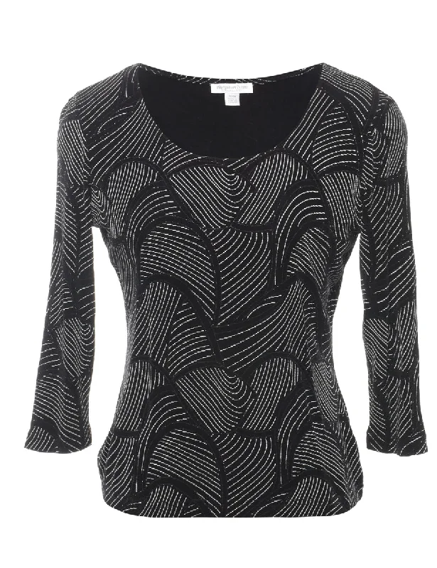 Black Top - M Practical Women's Quick - dry