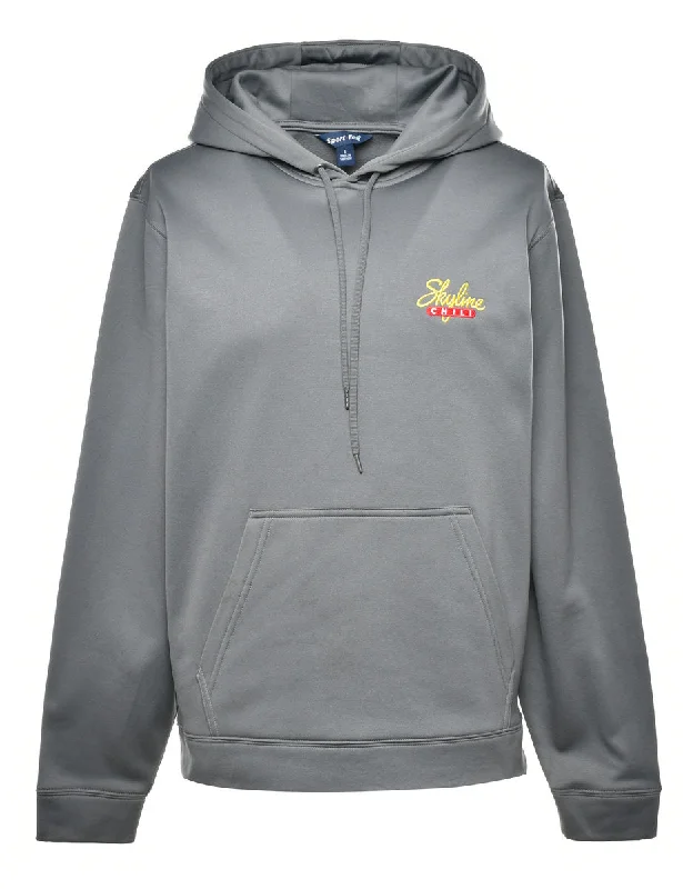 Grey Hooded Sweatshirt - S Unique Women's Upcycled